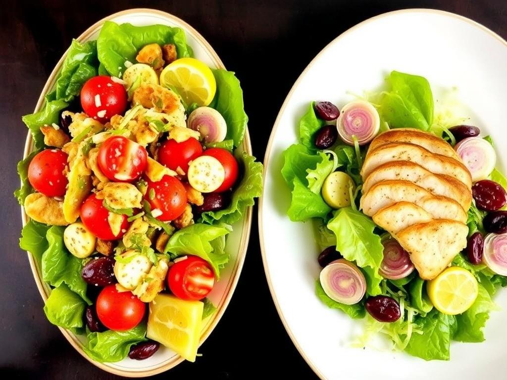 Два салата, два настроения: как приготовить Оливье и Цезарь с курицей так, чтобы гости просили добавки