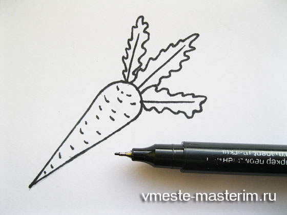 Как нарисовать морковь карандашом поэтапно (мастер-класс)