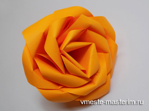 Как сделать розу оригами из бумаги поэтапно (мастер-класс)