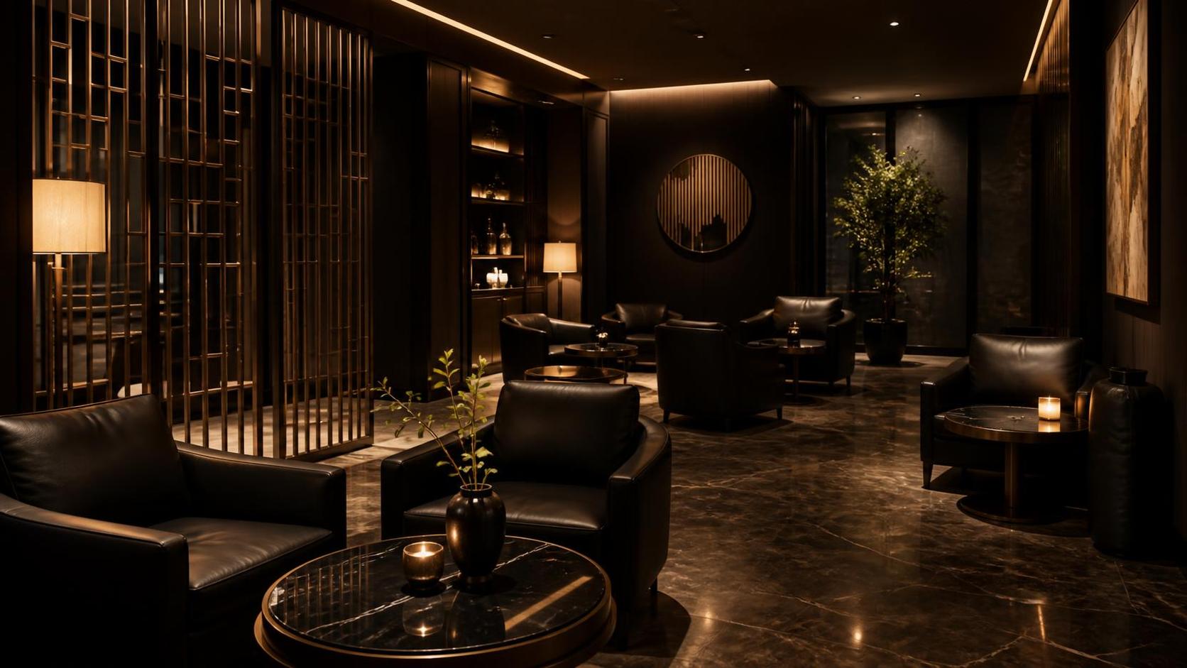 Приватный lounge-интерьер для отдыха взрослых